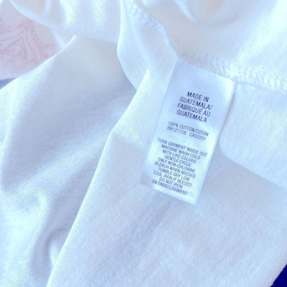 NWT Aeropostale Long Sleeve Tee Rose Print Crew Neck Floral Loose Fit Ivory XS - Picture 10 of 10